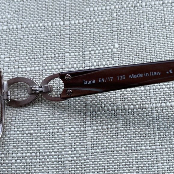 Kirkland Signature Women Eyeglasses/Sunglasses Frame PARADISE TAUPE Tone Italy - Picture 10 of 12